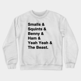 The Sandlot Names Crewneck Sweatshirt